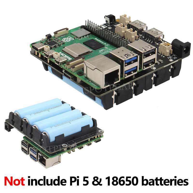 X1202 라즈베리 파이 5 UPS 전원 관리 확장 보 - Raspberry Pi Uninterrupted Power Supply Ups 18650 리뷰 및 가격