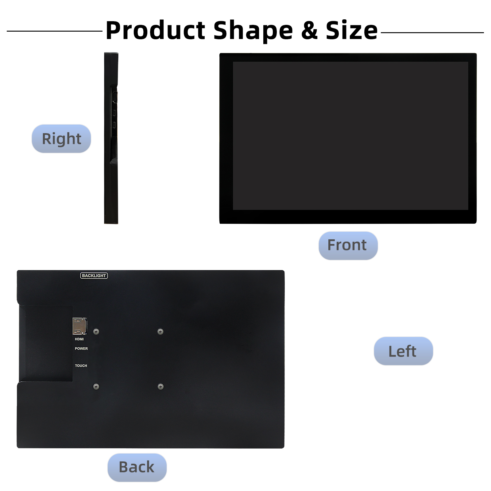 HDMI 정전식 터치 스크린 휴대용 모니터, 라즈베리  - Raspberry Pi 10.1 Inch Capacitive Touch Screen Ips 리뷰 및 가격