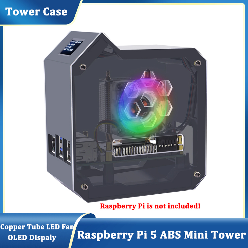 GeeekPi 라즈베리 파이 5 ABS 미니 타워 완전 - Argon One V3 M.2 Nvme Case 리뷰 및 가격